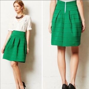 Anthropologie Emerald Green Skirt